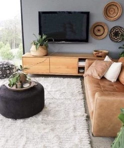 Miss Amara Maya Geometric Pattern Berber Wool Shag Rug All Rugs