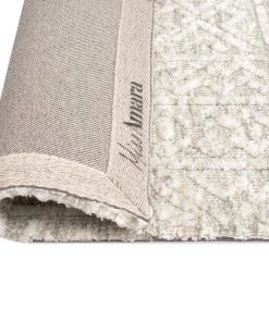 Miss Amara Melia Grey And Ivory Tribal Textured Rug