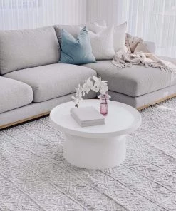 Miss Amara Melia Grey And Ivory Tribal Textured Rug