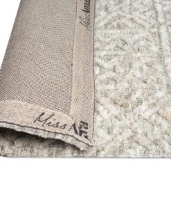Miss Amara Melia Grey And Ivory Tribal Textured Runner Rug