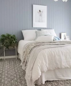 Miss Amara Mia Grey Leaflets Wool Blend Rug All Rugs