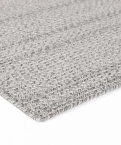 Miss Amara All Rugs Mika Grey Braided Flatweave Indoor Outdoor Rug