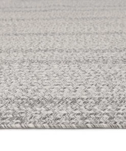 Miss Amara All Rugs Mika Grey Braided Flatweave Indoor Outdoor Oval Rug