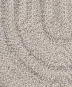 Miss Amara All Rugs Mika Grey Braided Flatweave Indoor Outdoor Oval Rug