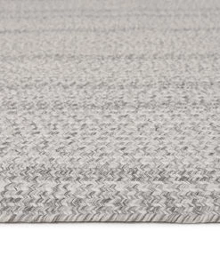 Miss Amara All Rugs Mika Grey Braided Flatweave Indoor Outdoor Rug