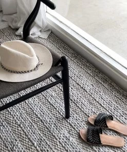 Miss Amara Mila Marbled Grey Braided Rug