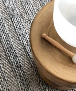 Miss Amara Mila Marbled Grey Braided Rug