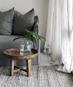 Miss Amara Mila Marbled Grey Braided Rug