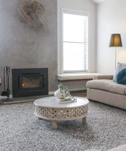 Miss Amara All Rugs Millicent Dark Grey And Ivory Marble Looped Rug