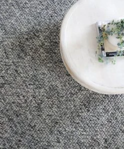 Miss Amara All Rugs Millicent Dark Grey And Ivory Marble Looped Rug