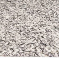 Miss Amara All Rugs Millicent Dark Grey And Ivory Marble Looped Rug