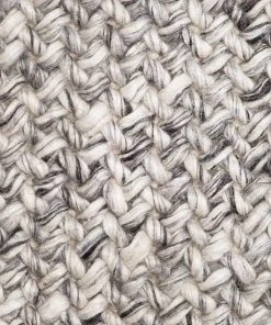 Miss Amara All Rugs Millicent Dark Grey And Ivory Marble Looped Rug