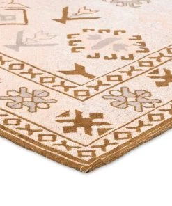 Miss Amara Mimi Peach And Beige Tribal Rug All Rugs