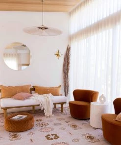 Miss Amara Mimi Peach And Beige Tribal Rug All Rugs