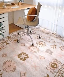 Miss Amara Mimi Peach And Beige Tribal Rug All Rugs