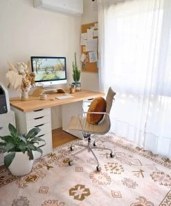 Miss Amara Mimi Peach And Beige Tribal Rug All Rugs