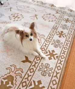 Miss Amara Mimi Peach And Beige Tribal Rug All Rugs