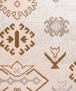 Miss Amara Mimi Peach And Beige Tribal Rug All Rugs