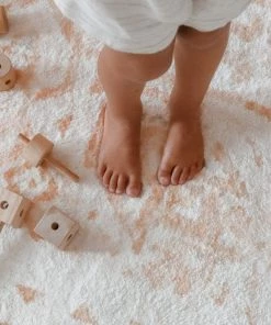 Miss Amara Mina Orange And Cream Transitional Washable Rug All Rugs