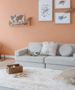 Miss Amara Mina Orange And Cream Transitional Washable Rug All Rugs