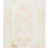 Miss Amara Mina Orange And Cream Transitional Washable Runner Rug All Rugs