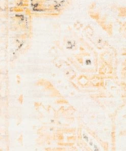 Miss Amara Mina Orange And Cream Transitional Washable Rug All Rugs