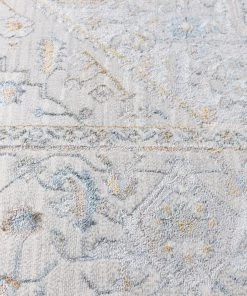 Miss Amara Mira Lustrous Grey Tan And Blue Ornate Rug All Rugs