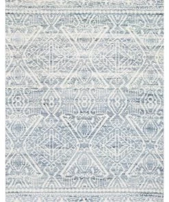 Miss Amara Miray Blue And Ivory Transitional Tribal Rug
