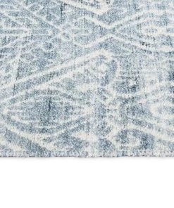 Miss Amara Miray Blue And Ivory Transitional Tribal Rug