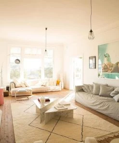 Miss Amara Misha Tribal Pattern Berber Wool Shag Rug All Rugs