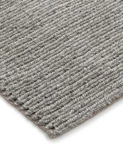Miss Amara Moa Grey Herringbone Braided Wool Rug All Rugs