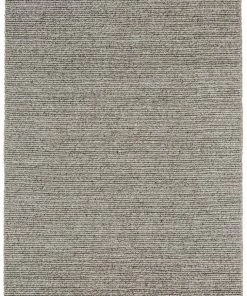 Miss Amara Moa Grey Herringbone Braided Wool Rug All Rugs