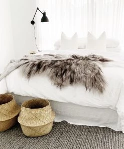 Miss Amara Moa Grey Herringbone Braided Wool Rug All Rugs