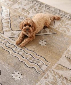 Miss Amara All Rugs Moema Beige And Grey Transitional Tribal Rug