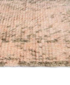 Miss Amara All Rugs Monika Peach And Green Abstract Diamond Wool Runner Rug