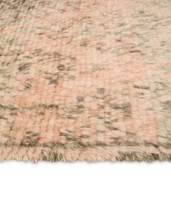 Miss Amara Monika Peach And Green Abstract Diamond Wool Rug