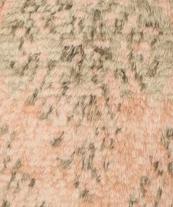 Miss Amara Monika Peach And Green Abstract Diamond Wool Rug