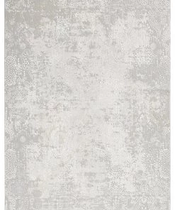 Miss Amara Montana Grey And Ivory Distressed Floral Rug