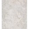 Miss Amara Montana Grey And Ivory Distressed Floral Runner Rug