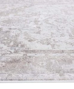 Miss Amara Morgan Beige And Brown Transitional Distressed Medallion Rug