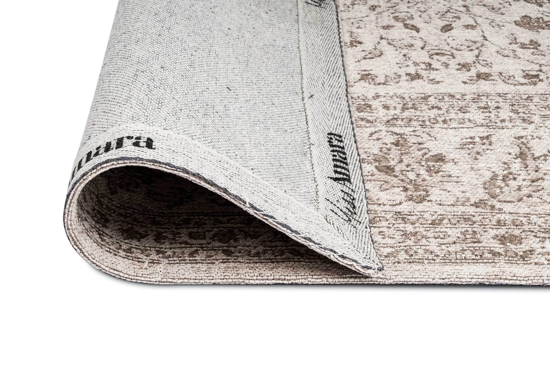 Miss Amara Moselle Beige And Brown Floral Distressed Runner Rug All Rugs