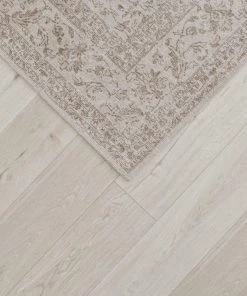 Miss Amara Moselle Beige And Brown Floral Distressed Rug