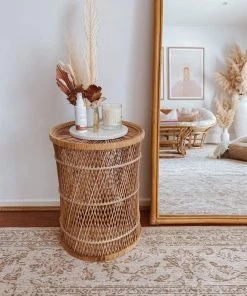 Miss Amara Moselle Beige And Brown Floral Distressed Rug