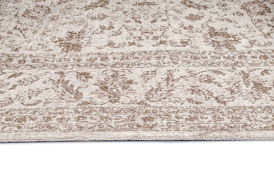 Miss Amara Moselle Beige And Brown Floral Distressed Runner Rug All Rugs