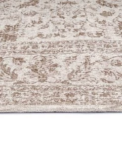 Miss Amara Moselle Beige And Brown Floral Distressed Rug