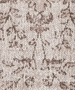 Miss Amara Moselle Beige And Brown Floral Distressed Rug