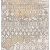 Miss Amara Naavya Beige And Grey Abstract Tribal Rug All Rugs
