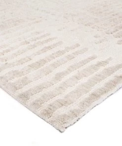 Miss Amara Nahba Ivory And Cream Textured Tribal Rug