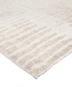 Miss Amara Nahba Ivory And Cream Textured Tribal Runner Rug
