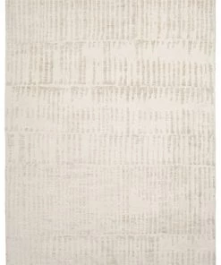 Miss Amara Nahba Ivory And Cream Textured Tribal Rug